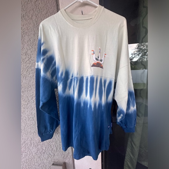 💕FINAL PRICE💕Disney Parks Finding Nemo & Dory Blue Tie Dye Spirit Jersey  NEW - Picture 2 of 7